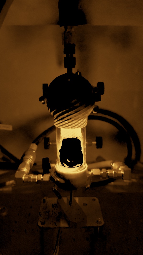 Same frame, flame emission isolated